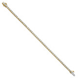 14k 5 carat Lab Grown Diamond VS/SI+ G+ Emerald Tennis Bracelet