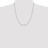 Sterling Silver Rhodium-plated 1.25mm 8 Sided Diamond-cut Box Chain - QB-26B8C238-8736