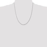 Sterling Silver Rhodium-plated 1.25mm Box Chain - QB-74EB777B-7935