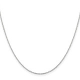 Sterling Silver Rhodium-plated 1.25mm Cable Chain - QC-6521B6AD-7029