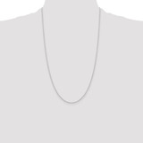 Sterling Silver Rhodium-plated 1.25mm Cable Chain - QC-69664A11-3808