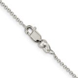 Sterling Silver Rhodium-plated 1.25mm Cable Chain - QC-F203CE4F-8658