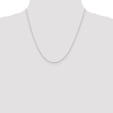 Sterling Silver Rhodium-plated 1.25mm Cable Chain - QC-F203CE4F-8658