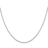 Sterling Silver Rhodium-plated 1.25mm Diamond-cut Forzantine Cable Chain - QP-EBB25A86-7060