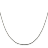 Sterling Silver Rhodium-plated 1.25mm Diamond-cut Round Franco Chain - QF-8A55A706-8132