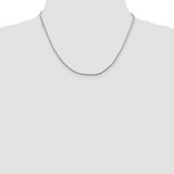 Sterling Silver Rhodium-plated 1.25mm Diamond-cut Round Franco Chain - QF-D8B1AF67-5543