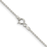 Sterling Silver Rhodium-plated 1.25mm Diamond-cut Round Spiga Chain - QS-1010CAA6-3631