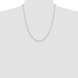 Sterling Silver Rhodium-plated 1.25mm Diamond-cut Round Spiga Chain - QS-77694DEC-9547