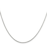 Sterling Silver Rhodium-plated 1.25mm Diamond-cut Round Spiga Chain - QS-A50D61CC-3221