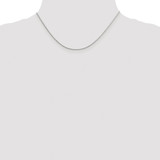 Sterling Silver Rhodium-plated 1.25mm Diamond-cut Round Spiga Chain - QS-A50D61CC-3221