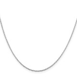 Sterling Silver Rhodium-plated 1.25mm Loose Rope Chain - QP-57CF9A97-6732