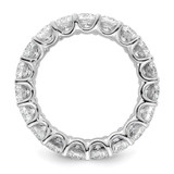 14k 5 carat Lab Grown Diamond VS/SI+ G+ Oval Complete Prong Set Size 9 Eternity Band