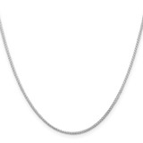 Sterling Silver Rhodium-plated 1.25mm Round Spiga Chain - QS-8FB6D23B-3345