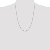 Sterling Silver Rhodium-plated 1.25mm Round Spiga Chain - QS-8FB6D23B-3345