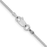 Sterling Silver Rhodium-plated 1.25mm Round Spiga Chain - QS-9B9E900D-6604