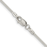 Sterling Silver Rhodium-plated 1.25mm Snake Chain - QS-1C67F092-6194