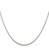 Sterling Silver Rhodium-plated 1.25mm Snake Chain - QS-2975BF2F-3065