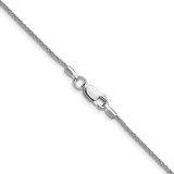 Sterling Silver Rhodium-plated 1.3mm 8 Sided D/C Double Spiga Chain - QD-19E950CC-2387
