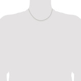 Sterling Silver Rhodium-plated 1.3mm Solid Rope Chain - QD-F9710758-4522