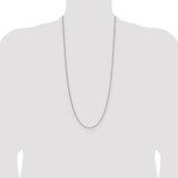 Sterling Silver Rhodium-plated 1.45mm 8 Sided D/C Double Spiga Chain - QD-3AE66A56-5364