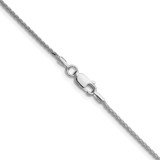 Sterling Silver Rhodium-plated 1.45mm 8 Sided D/C Double Spiga Chain - QD-C1C175C1-8925