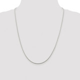 Sterling Silver Rhodium-plated 1.45mm Diamond-cut Round Franco Chain - QF-1F0407C9-5632