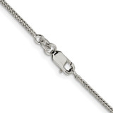 Sterling Silver Rhodium-plated 1.45mm Diamond-cut Round Franco Chain - QF-66FEC197-1156