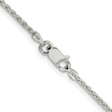 Sterling Silver Rhodium-plated 1.45mm Diamond-cut Round Spiga Chain - QS-318B0116-8499