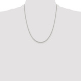 Sterling Silver Rhodium-plated 1.45mm Diamond-cut Round Spiga Chain - QS-786D89F5-4787