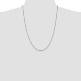 Sterling Silver Rhodium-plated 1.4mm Box Chain - QB-C5EE813F-1817
