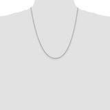 Sterling Silver Rhodium-plated 1.4mm Box Chain - QB-E46DC45F-7565