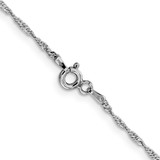 Sterling Silver Rhodium-plated 1.4mm Singapore Chain - QF-48AC47D6-4114