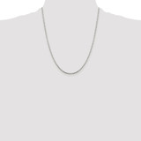 Sterling Silver Rhodium-plated 1.5mm 8 Sided Diamond-cut Box Chain - QB-0DD953FA-4146