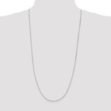 Sterling Silver Rhodium-plated 1.5mm Beveled Oval Cable Chain - QC-8435BC78-2908