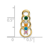 14k 5 Stone Family Pendant Mounting - XM-40C5C839-9823