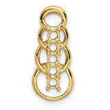 14k 5 Stone Family Pendant Mounting - XM-40C5C839-9823