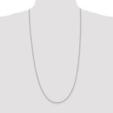 Sterling Silver Rhodium-plated 1.5mm Box Chain - QB-411BC796-9247