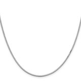 Sterling Silver Rhodium-plated 1.5mm Box Chain - QB-F72A43DD-9615