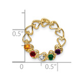 14k 5 Stone Family Pendant Mounting - XM-721B4CC0-8270