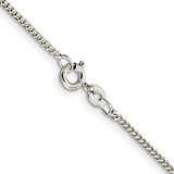 Sterling Silver Rhodium-plated 1.5mm Curb Chain - QC-1E59CDFB-3068