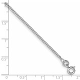 Sterling Silver Rhodium-plated 1.5mm Curb Chain - QC-B0A331C8-5779