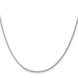 Sterling Silver Rhodium-plated 1.5mm Curb Chain - QC-DF5199ED-3848