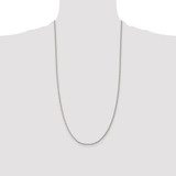 Sterling Silver Rhodium-plated 1.5mm Curb Chain - QC-E4655C3F-7974