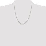 Sterling Silver Rhodium-plated 1.5mm Diamond-cut Cable Chain - QH-F859E307-8956