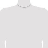 Sterling Silver Rhodium-plated 1.5mm Diamond-cut Rope Chain - QD-5DC93597-8050