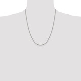 Sterling Silver Rhodium-plated 1.5mm Diamond-cut Rope Chain - QD-9F915868-1890