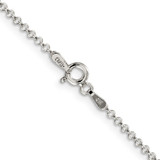 Sterling Silver Rhodium-plated 1.5mm Rolo Chain - QF-1F942199-3342