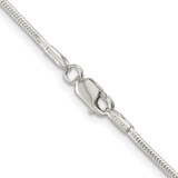 Sterling Silver Rhodium-plated 1.5mm Snake Chain - QS-52D9BBA2-9136