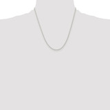 Sterling Silver Rhodium-plated 1.5mm Solid Rope Chain - QD-392304DB-3908