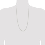 Sterling Silver Rhodium-plated 1.5mm Solid Rope Chain - QD-5F79822A-3069